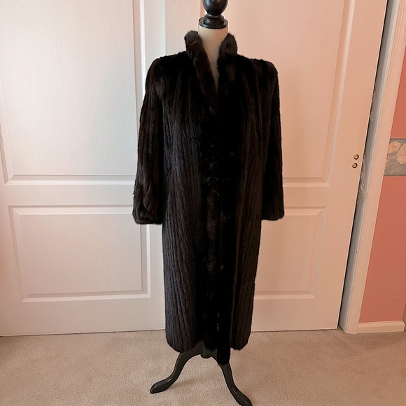 Jackets & Blazers - Ribbed Mink Coat - Custom Made